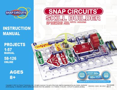Snap Circuits Skill Builder SB125-125 Projects to Create for sale online 